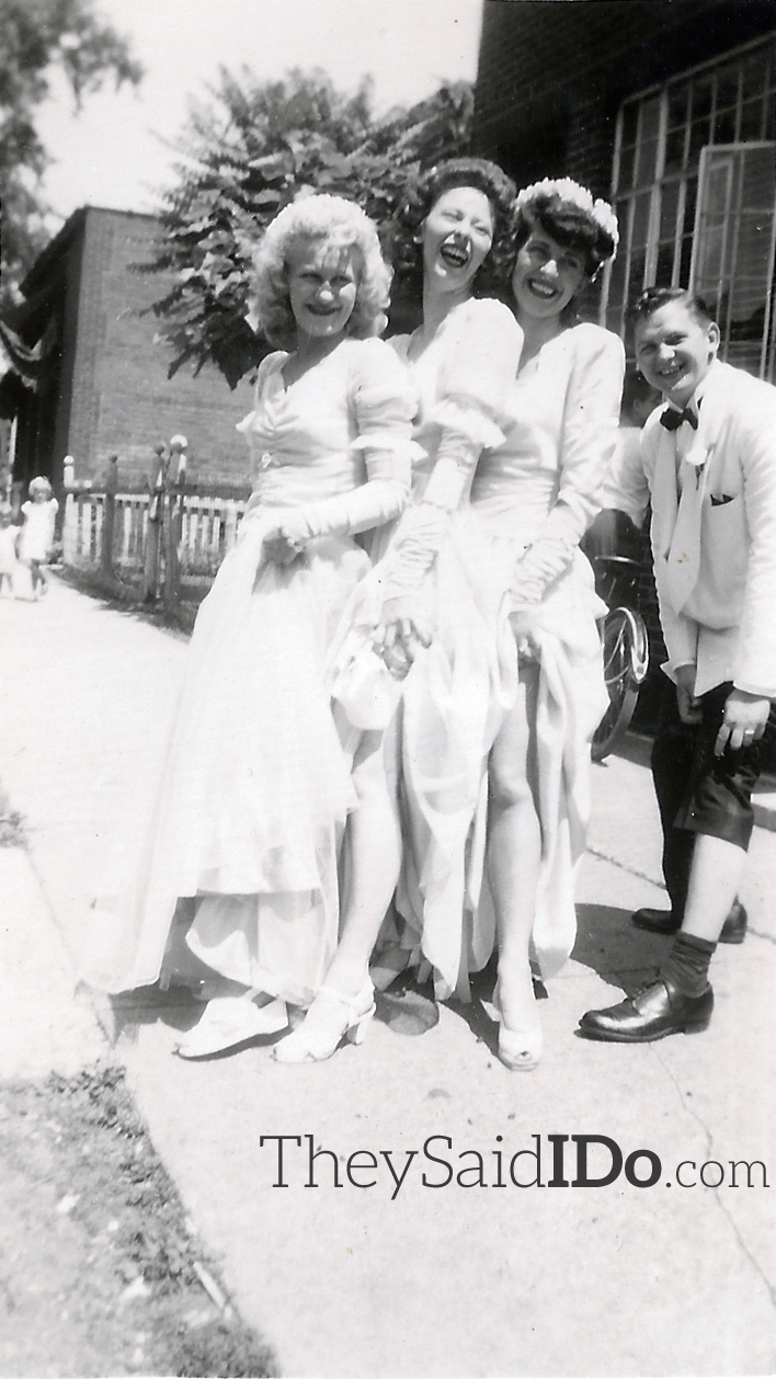 Showing some leg - 1940s {TheySaidIDo.com}